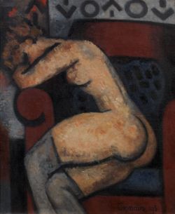 arteysentimiento:  Marcel Gromaire - Modele se reposant, 1931 