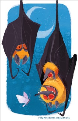baturday:  Flying Foxes! by Steph Laberis