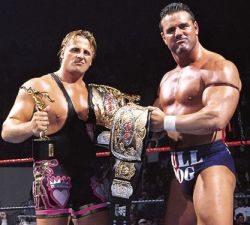 respectthisring:  “The British Bulldog” Davey Boy Smith and “The King of Harts” Owen Hart 