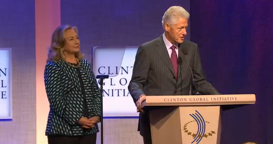 Secretary Hillary Clinton spoke today at the Clinton Global Initiative.