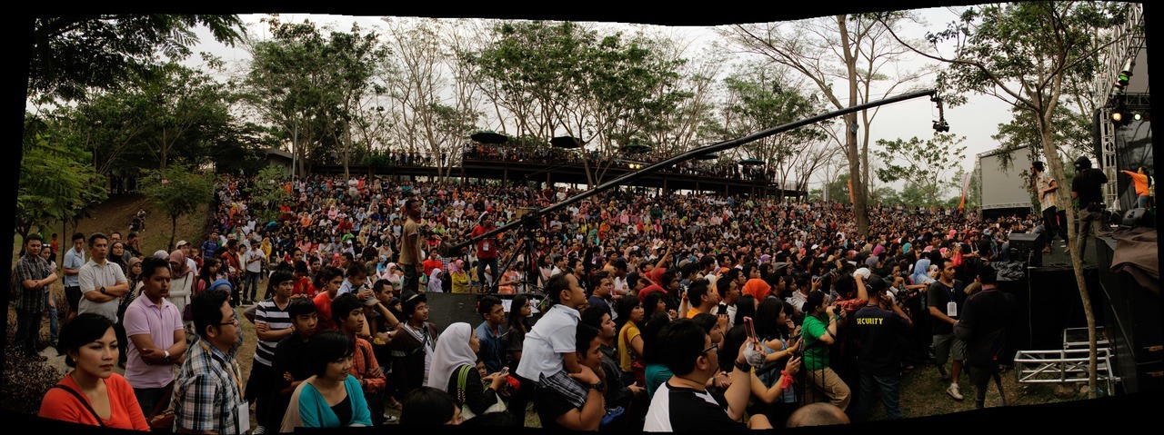 Audience at Loca Fore Jazz Festival, September 24, 2012 at Kota Baru Parahyangan