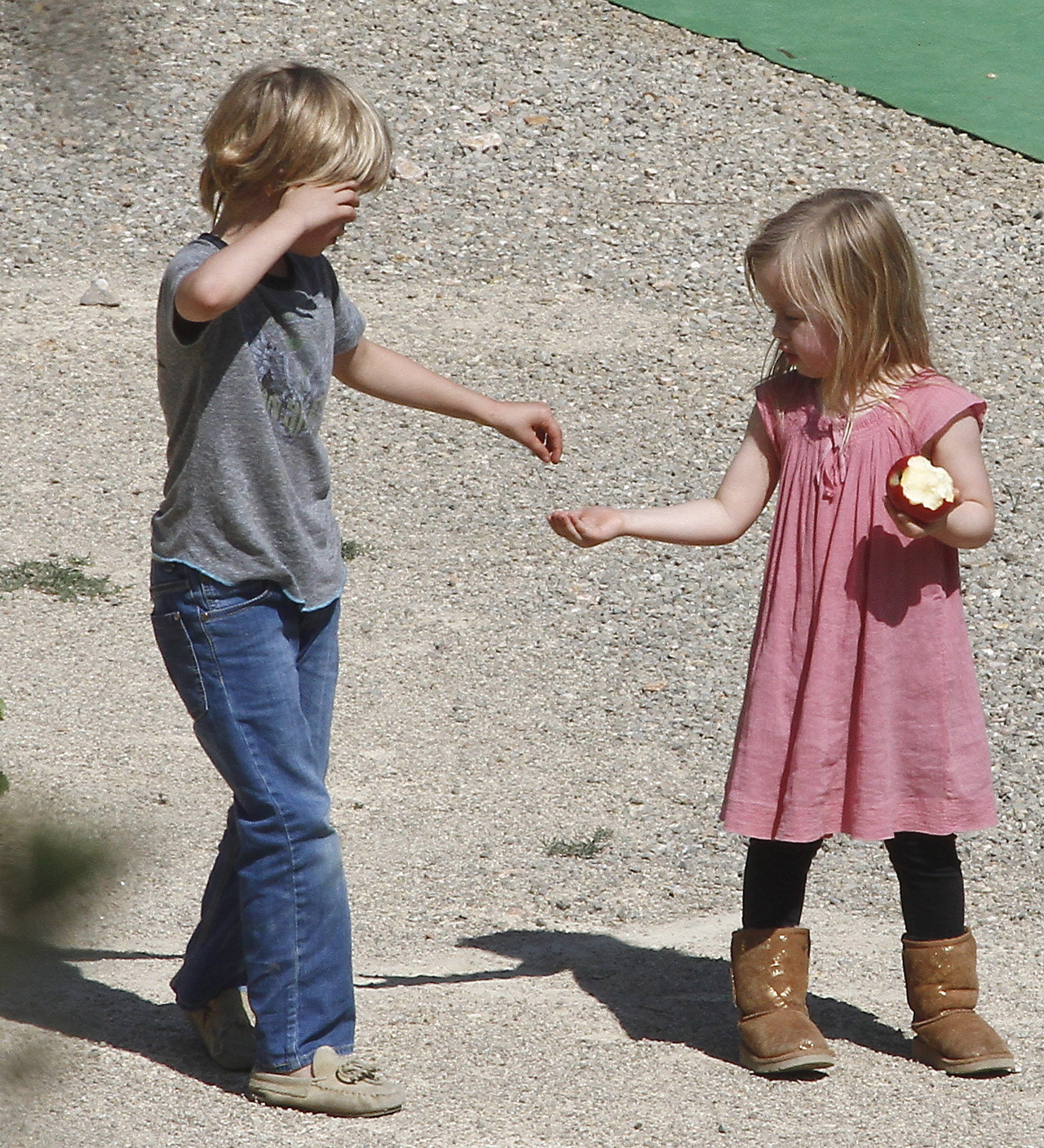 suicideblonde:  Shiloh and Vivienne Jolie-Pitt in France, September 22nd NO!  IT’S