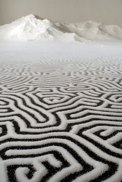 asylum-art:  Motoi Yamamoto’s Incredible Saltscapes Japanese artist Motoi Yamamoto sees more uses in salt than the ordinary person. His artwork stems from the death of his sister, who passed away at a young age from brain cancer. In Japanese culture