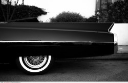 Rob-Kalmbach:  1963 Black Cadillac - This Black Caddy Was Mischievously Parked
