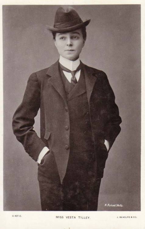 lostsplendor: Vesta Tilley, Late 19th Century Drag King (via) I believe this is a prime example of