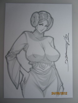 starwarsgonewild:  Princess Leia Pinup by