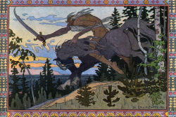 Cavetocanvas:ivan Bilibin, Koschei The Deathless From Marya Morevna, 1900