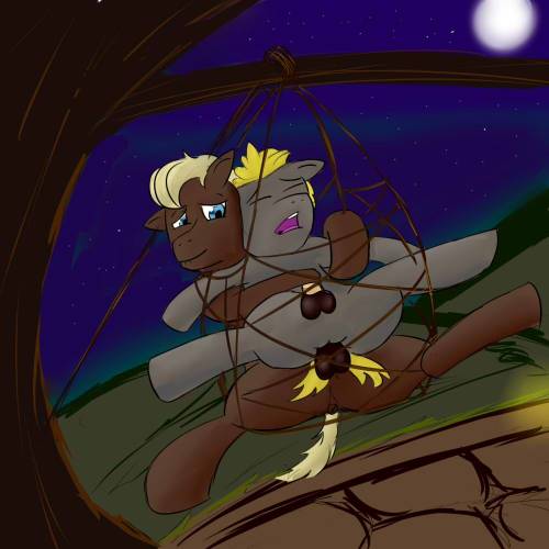 Fan-fiction Fan-art As well as nsfw.  Looking at it now, I’m not all that happy with how it turned out, but oh well, better luck next time.  Inspired by Butterscotch Cream’s fan-fiction, Just Hangin’ Around, which you have probably