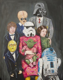 fuckyeahpsychedelics:  “Star Wars Family Portrait 3” by Steven Quinn 