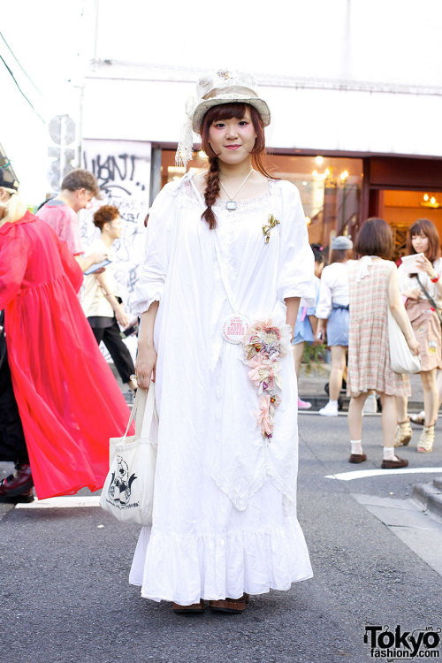 Fashion from The Virgin Mary &amp; Conocoto + Keisuke Kanda tote bag in Harajuku.