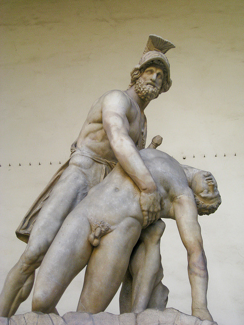 jassonschrock:Menelaus supporting the body of Patroclus on Flickr.