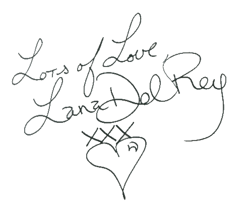 irrelevantly:  lana signed my blog 
