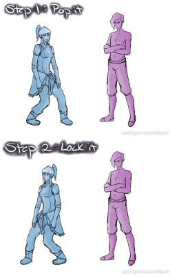 asktinytahno-blog:  Tahorra Week Day 2 - Private Lessons Korra gives Tahno some lessons on how to pop, lock, and drop it Avatar style 