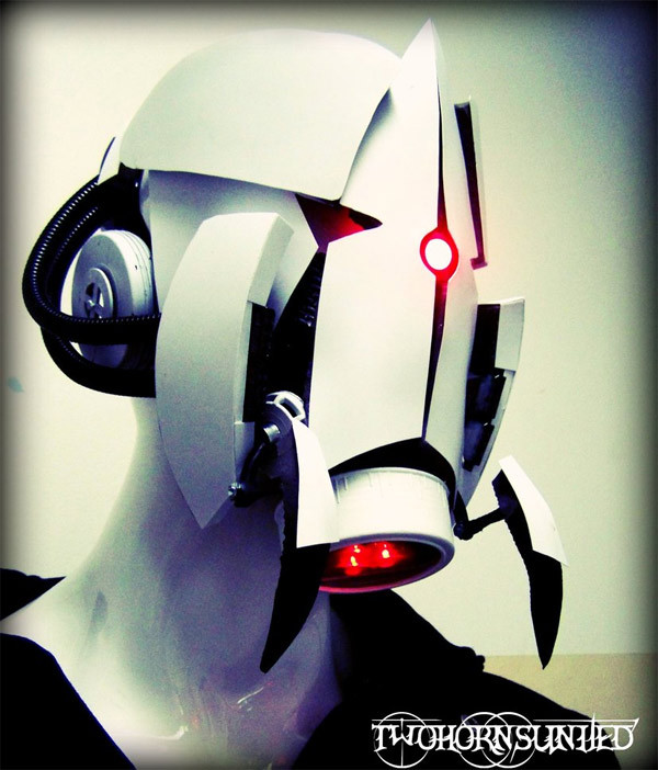 darklitria:  ianbrooks:  The Aperture Science Sentry Turret Gasmask by Brian Cargile