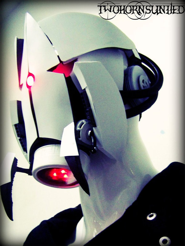 darklitria:  ianbrooks:  The Aperture Science Sentry Turret Gasmask by Brian Cargile