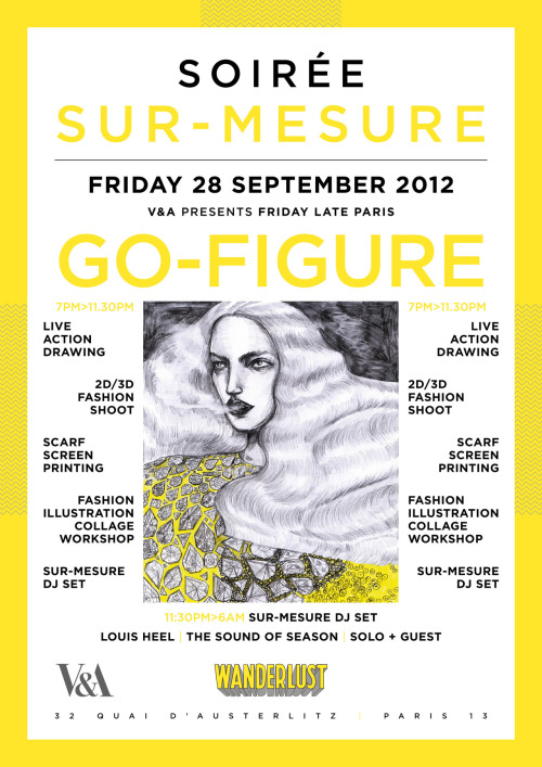 come along to Wanderlust in Paris THIS FRIDAY for some fashion illustration related fun!