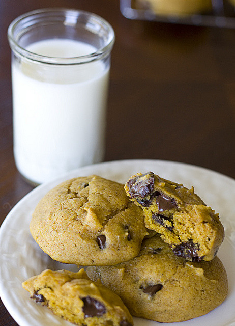 clottedcreamscone:  Pumpkin Chocolate Chunk Cookies by fuji.mama on Flickr.