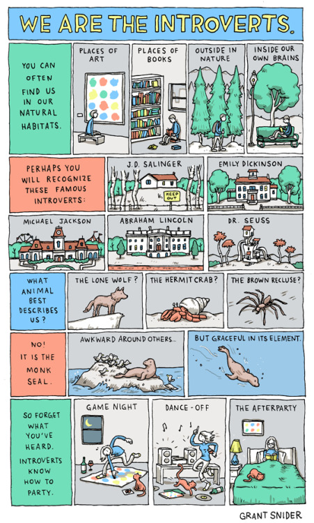 incidentalcomics:We Are the Introvertsthis is so awesome!!