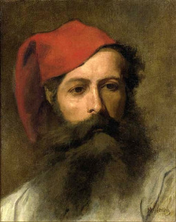 blastedheath:  Maurycy Gottlieb (Polish, 1856-1879), Portrait of a Man with a Turkish Hat. Oil on canvas, 46.4 x 38.1 cm. Private collection. 