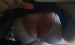 fuckmph:  Cheeky boob pic at work 