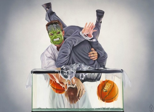 Ryan McCann’s new print for 1xRun this week, “Death to Koons Series,” is kind of intense.