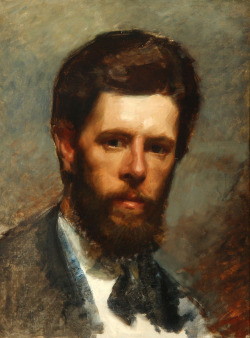 blastedheath:  Laurits Tuxen (Danish, 1853-1927), Self-portrait. Oil on canvas, 49 x 37 cm. 