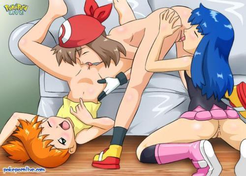 Pokemon Lez Porn - Pokemon Lesbian Threesome Porn Photo Pics