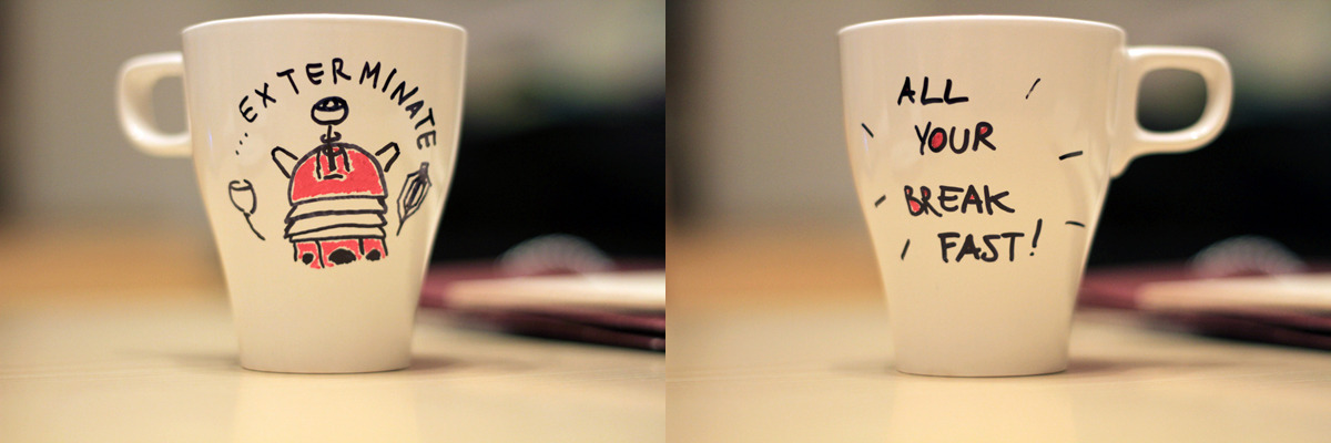 d-anachronism:  i made a couple of Doctor-themed mugs as gifts for my best friends