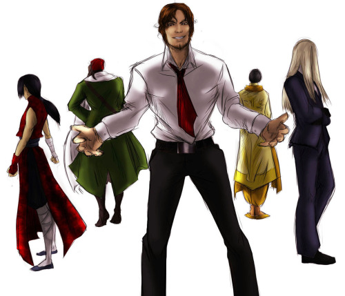 pochiownsakitchen: Modern ancients from my Game-verse!AU.  China, Turkey, Rome, India and Germa