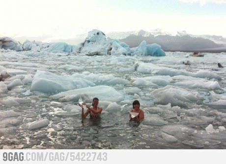 9gag:  Just a basic bath in iceland 