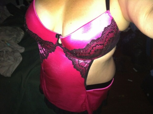 sexy wife got some new lingerie.