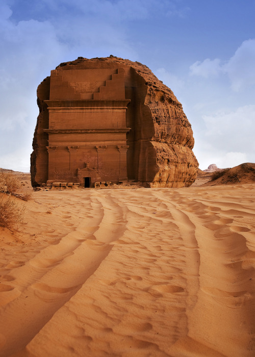 This is in Mada’in Saleh, North West Saudi Arabia. From the time of Prophet Saleh (A.S), and the peo