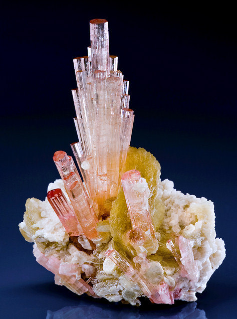 lionfloss:Elbaite with Muscovite on Albite