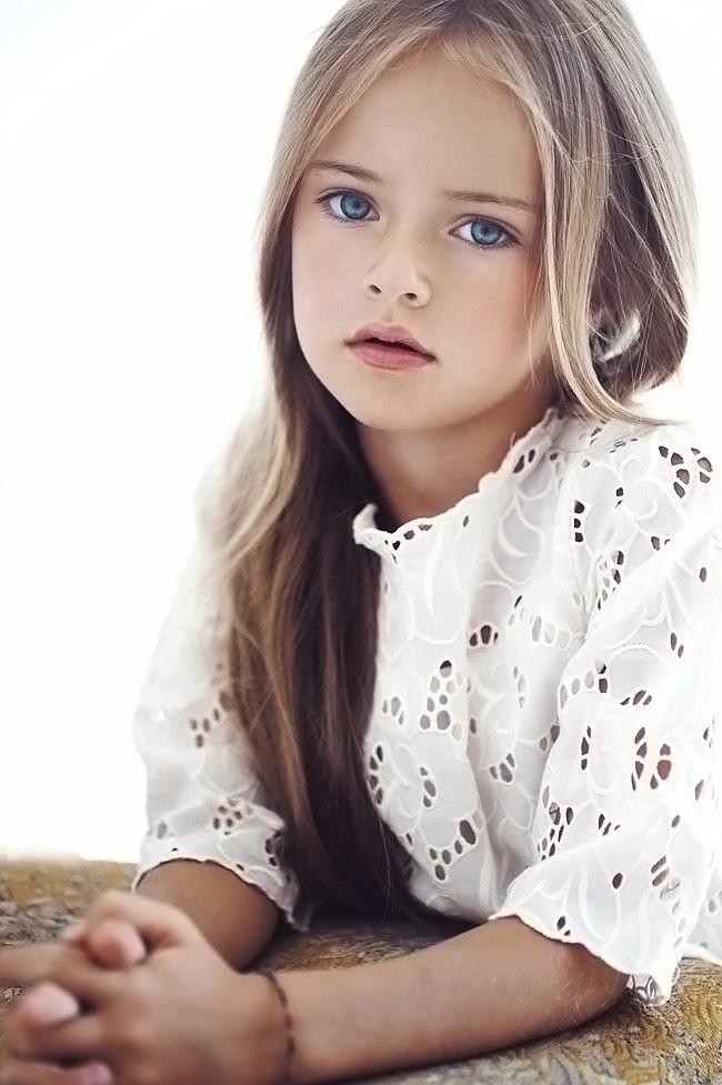 Cute little girl child model