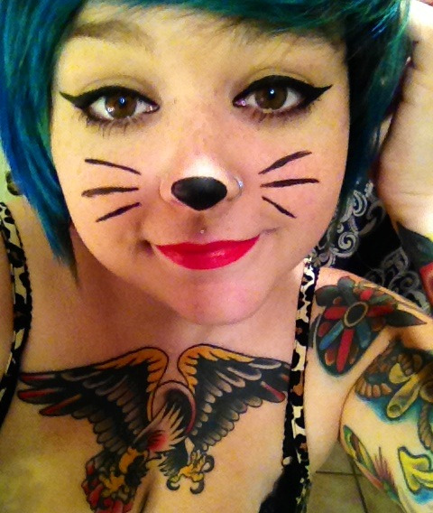 fuckyeahgirlswithtattoos:  my boss makes me dress up for halloween 