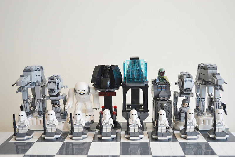 itlego:  LEGO Star Wars Hoth Chess Set Created by brickplace 