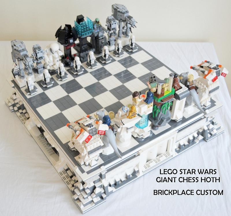 itlego:  LEGO Star Wars Hoth Chess Set Created by brickplace 