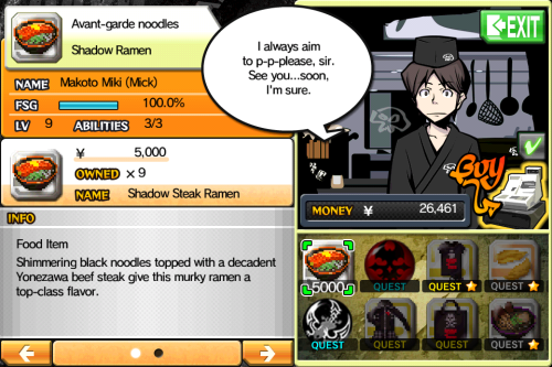 lightningrook:  i want shop owners to like me in twewy because you know, it benefits you but this is not what i wanted