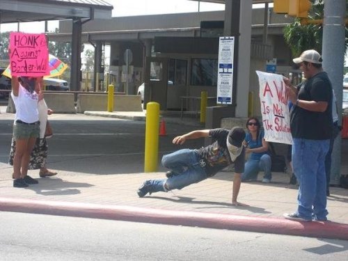 Border Wall Protest  fall 2007 