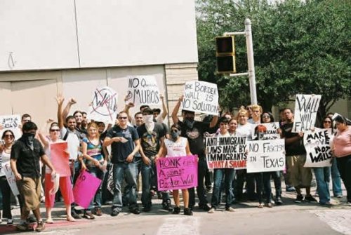 Border Wall Protest  fall 2007 