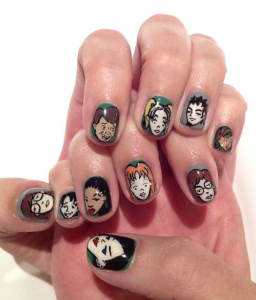 styleite: NAIL ENVY: Katy Perry had these Daria nails hand-painted in Tokyo!