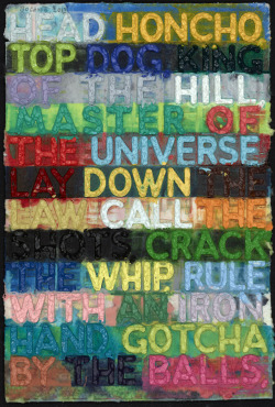 paddle8:  Mel Bochner, Head Honcho, 2012,