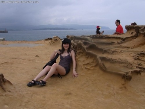 Yehliu Geopark, Taiwan. I went there with a friend on Sunday.The place has some of the most amazing 