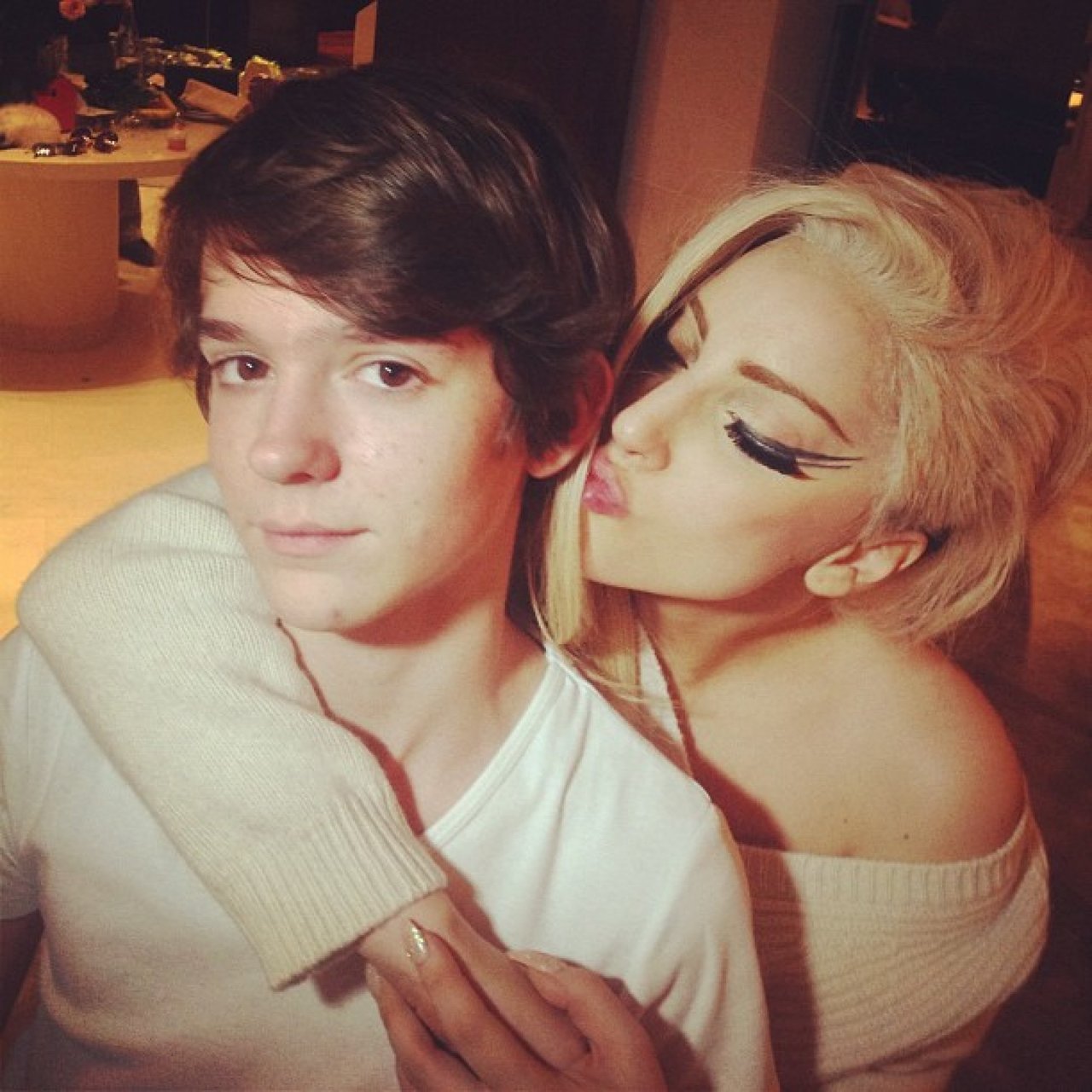 ladyxgaga:   My genius little brother @madeon chillin in Paris!!!  Madeon is a French