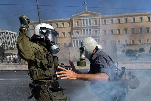 nationalpost:Tens of thousands of Greeks take to the streets in largest anti-austerity protest in a 