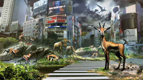 themaskednegro:  zombiewareinc:  hatewizard:  zombiewareinc:  dehydratedbabies:  Tokyo Jungle… …is fucking incredible. You hunt, hide from, kill, and, indeed, fuck dozens of animals in post-apocalyptic Tokyo, all set to sick beat. If you like video