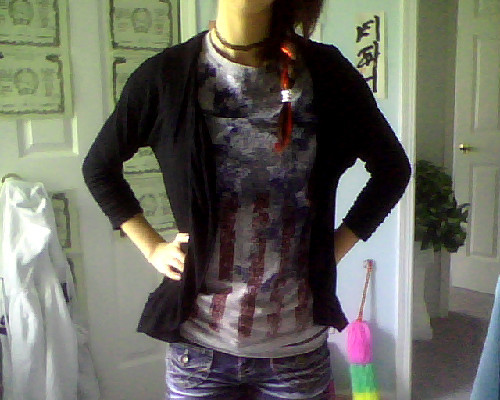 Outfit of the day. Today was patriotic day! Thanks to Jordan who let me borrow this