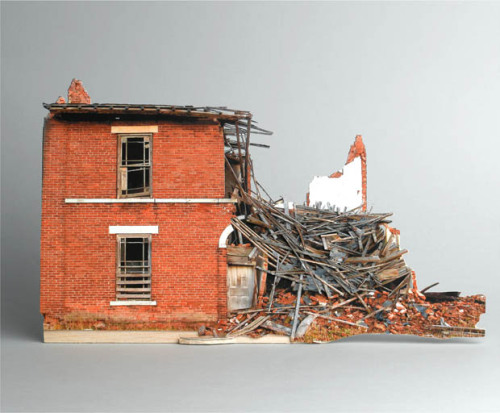 bobbycaputo:Photographs of Models of Photographs of Abandoned Buildings NYC-based photographer Ofr