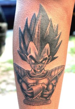 Fuckyeahtattoos:  This Is My Vegeta Tattoo That I Got Done At South Shore Tattoos