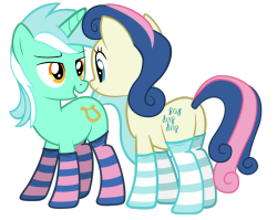 lyralovesbonbon:  “Eh? What did I tell you?” “I like them!” “And you said you wouldn’t!” “I didn’t say that.” “I’m pretty sure you did.” “Nope.” “You look sexy.” “In socks? How are socks sexy?” “They are. Trust